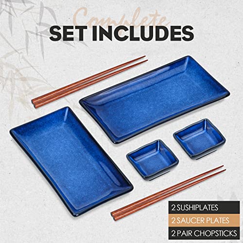 Ceramic Sushi Serving Tray Sets 2