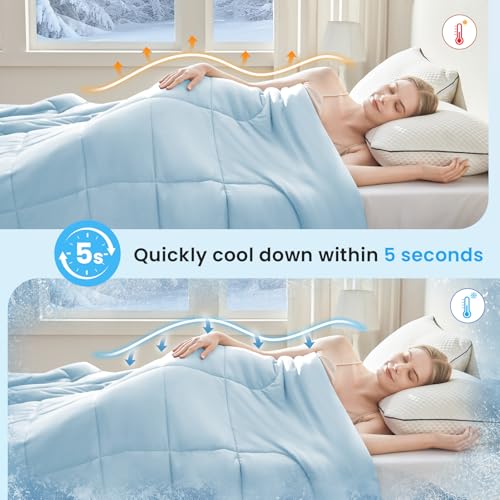 Cooling Comforter Queen Size (Cool Blue / Cooling Queen（90*90）)