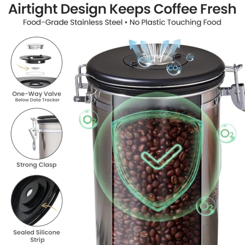 Coffee Canister (Iced Silver / 39 oz)