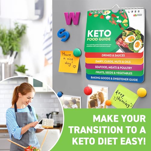 Keto Cheat Sheets Magnets Booklet