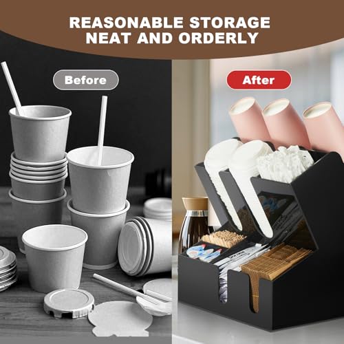 Modern Organized Coffee Condiment Organizer