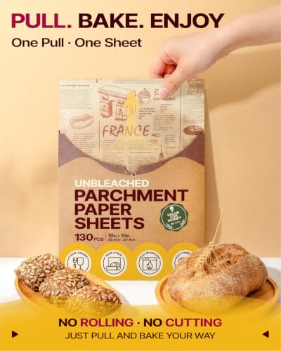 130Pcs 10 Inch Sandwich Wrapping Paper (130 Count)