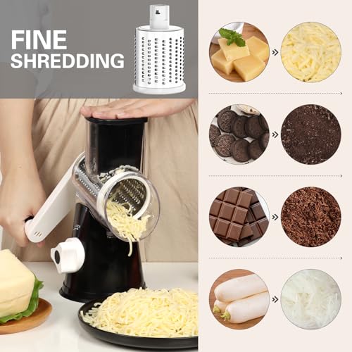 Rotary Cheese Grater Hand Crank Cheese Shredder