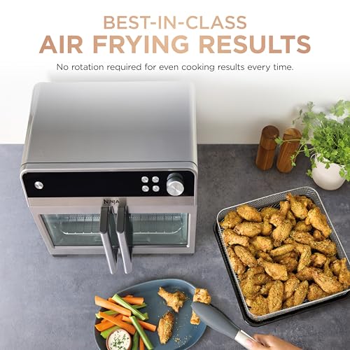 French Door Premier Air Fry Oven with Cutting Board (Silver + Cutting Board)