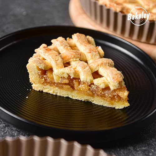 9 Inch Round Tart Pan with Loose Removable Bottom (9" Round (Black))