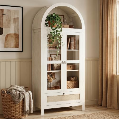 71'' Arched Pantry Cabinet (71'' / White)