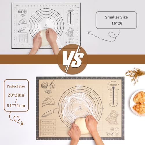 Silicone Baking Pastry Dough Mat (20"W x 28"L)
