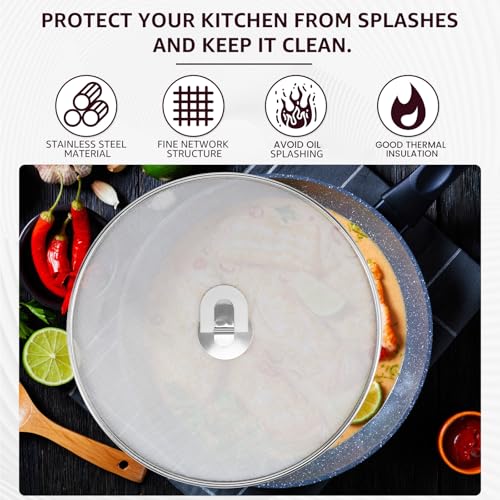 3PCS Stainless Steel Splatter Guard (3 Count)