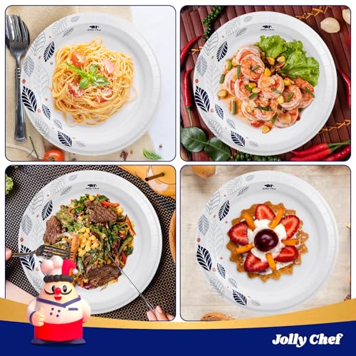 280 Count Paper Plates 8 inch Disposable (280 Count (Pack of 1))