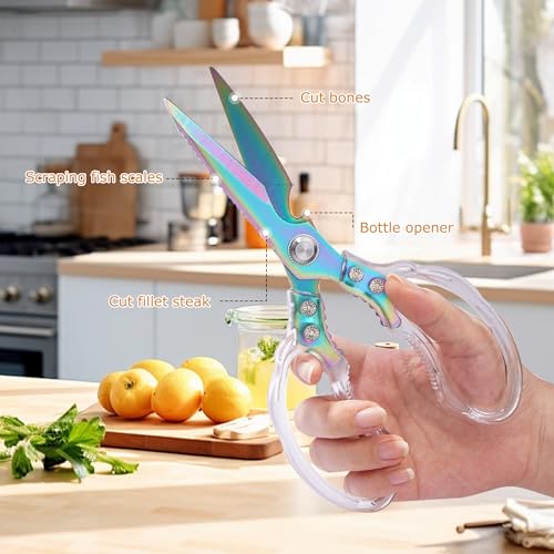 Heavy Duty Sharp Kitchen Scissors (Blade Gold)