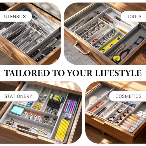 Expandable Kitchen Drawer Flatware Organizer