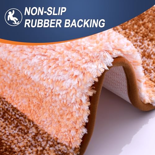 Bathroom Runner Rug 59x20 (59" X 20" / Orange)