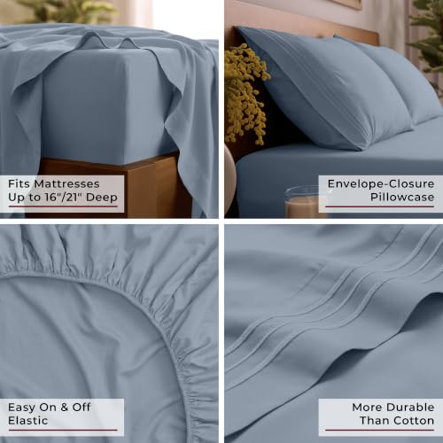 Iconic 4 Piece (1573 Blue Hydrangea / California King)