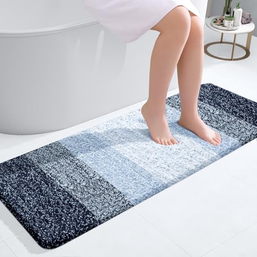 Bathroom Runner Rug 47x17 (47" X 17" / Navy Blue)