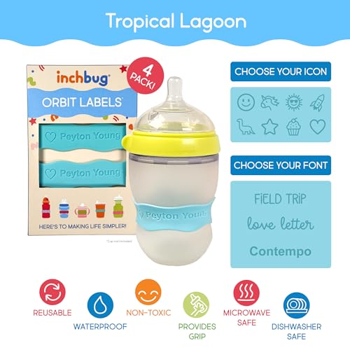 Orbit Labels Silicone Bottle Bands (4 Count)