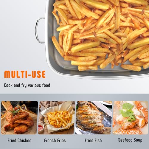 18 QT Propane Fish Fryer Pot and Baskets for Outdoor Cooking (18 QT)