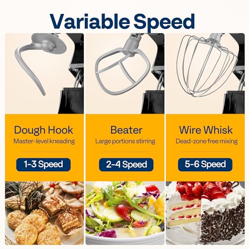 9-in-1 Stand Mixer with Fermentation & Timer, 7.5-Quart, Black (9-in-1 / Black)