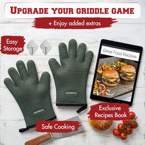 XL Silicone Griddle Gloves (Ranger Green / X-Large)