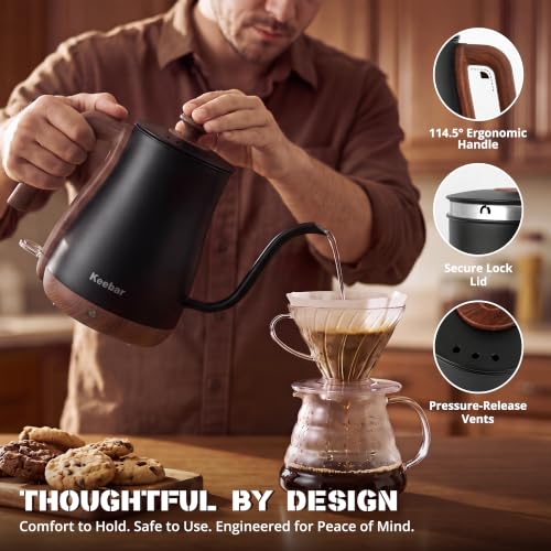 Gooseneck Electric Kettle (Matte Black / 0.8 Quarts)
