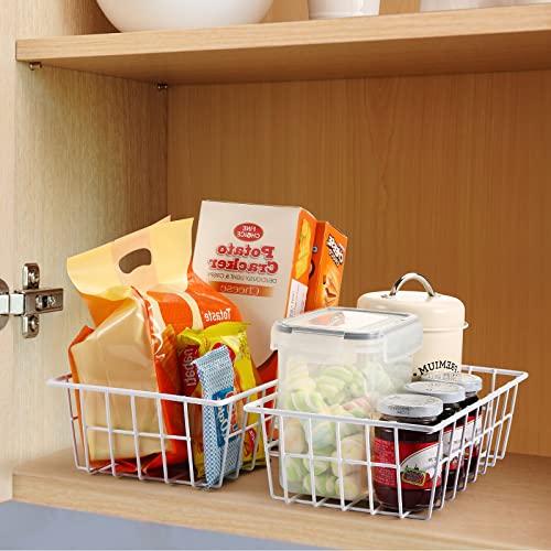 Freezer Organizer Bins for Upright Freezer Metal Wire Baskets (6packs)