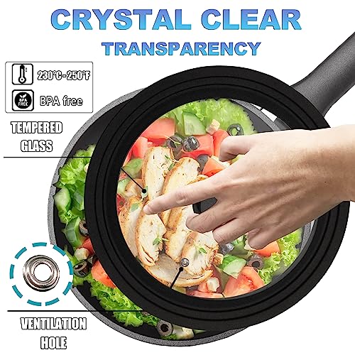 Tempered Glass Lid (Fits 6.5", 7", 8" Cookware)