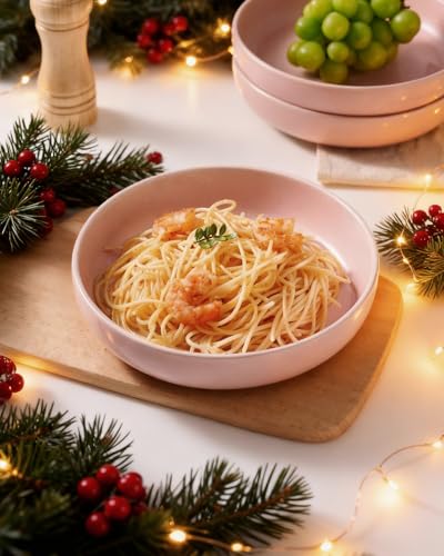 Milkyway 33 oz Pasta Bowls Set of 6 (Light Pink / Set of 6)