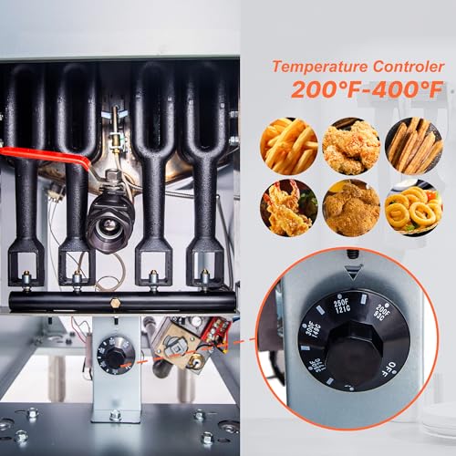 Commercial Natural Gas Fryer (Natural Gas:46-55 lbs)