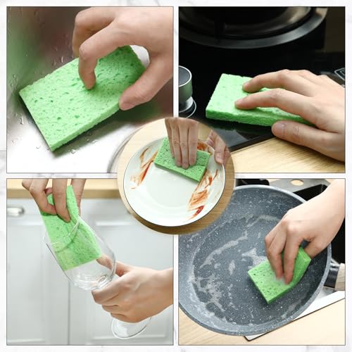100 Pcs Sponges Bulk Sponges Kitchen Compressed Sponge (100 Count)
