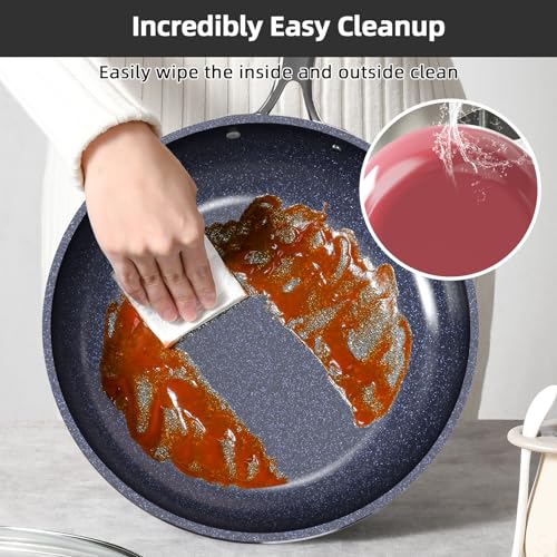 Lux 13pc Forged Lightweight Nonstick Ceramic Cookware Set (Cinnamon)