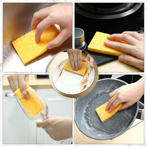 100 Pcs Sponges Bulk Sponges Kitchen Compressed Sponge (100 Count)