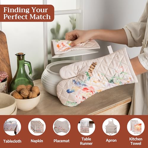 Pot Holders 100% Cotton Potholders (065 - Ibiza - Beige / 8" x 8" (Pot Holder Pack of 1))