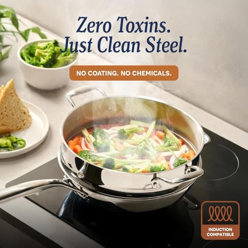 5 Ply Stainless Steel Cookware Set (20-Piece Set)
