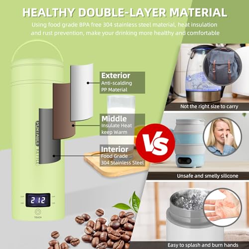 Portable Electric Kettle Travel (Green)