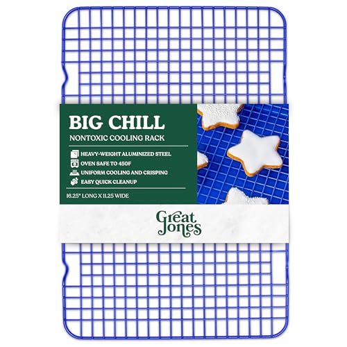 Non Stick Wire Cooling Rack (Big Chill (16.9" x 11.4") / Blueberry)