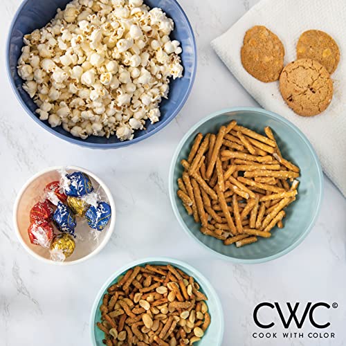 Prep Bowls with Lids (Blue / 8 Piece Set - Wide Bowls)