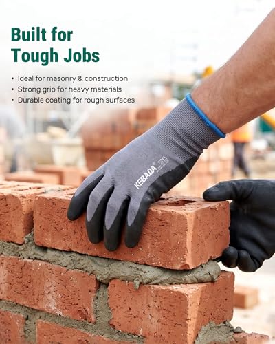 Work Gloves for Men and Women (12 Count)
