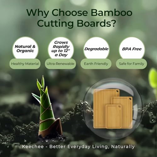 Wood Cutting Board (3-Piece / Bamboo)