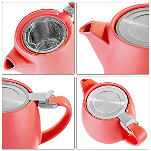 Pluto Porcelain Small Teapot Red (Red)