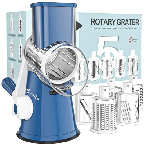 Rotary Cheese Grater Hand Crank Cheese Shredder for Fresh Cheese