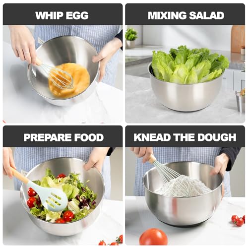 5.3Qt Stainless Steel Salad Spinner with Instant Stop Button (Vibrant Black)