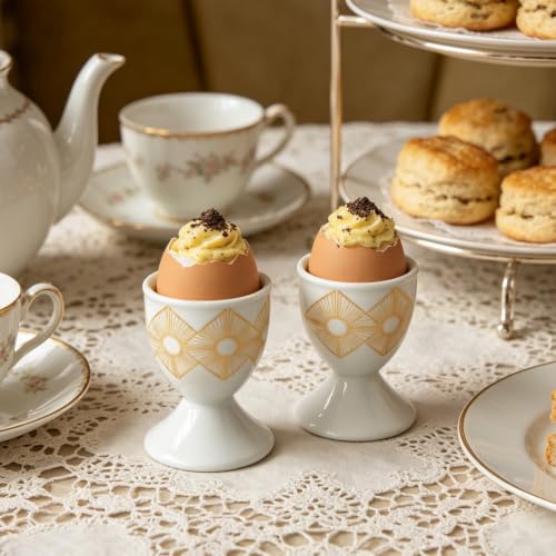Ceramic Egg Cups (Art Deco)