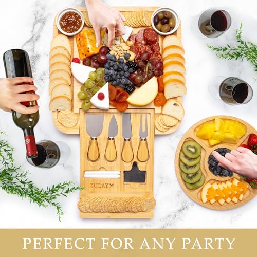 Premium Bamboo Charcuterie Board (Icon Set)