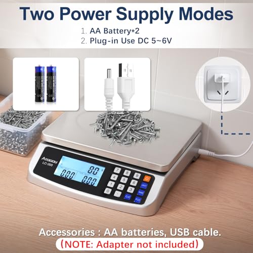 110lb Food Scale (Silver 110lb/50kg)