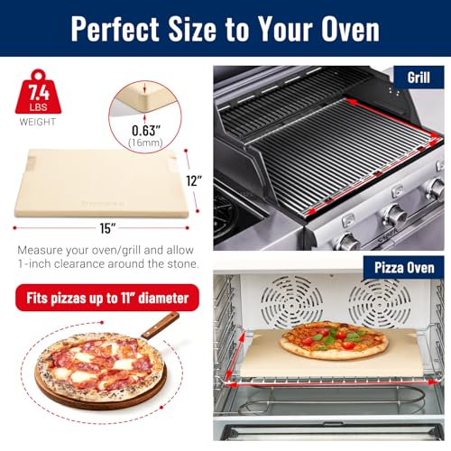 Pizza Stone for Oven and Grill