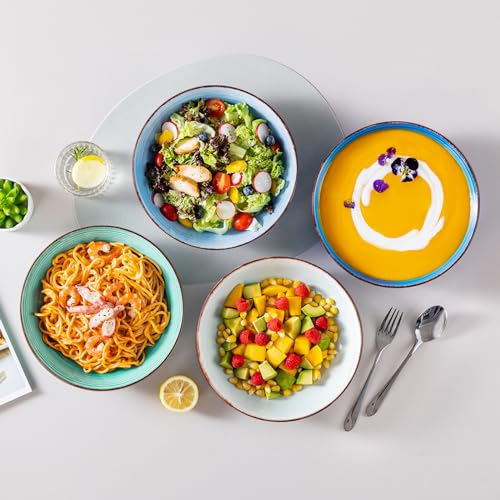 Bonita Pasta Bowls Set of 6 (Cool Color / 50 Oz)