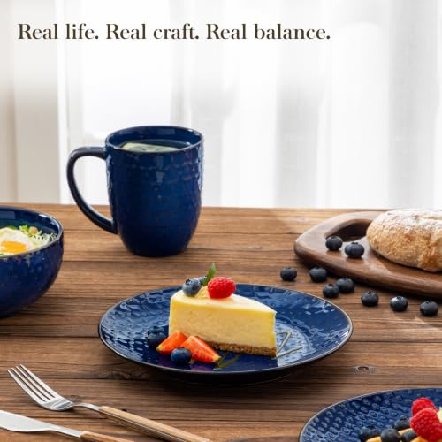 16 Pieces Dinnerware Sets (Blue / Service for 4 (16 Pcs))