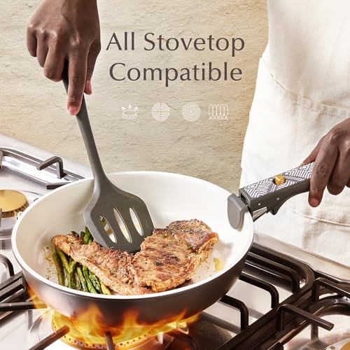 21pcs Ceramic Cookware Set (Charcoal / 21 Piece)