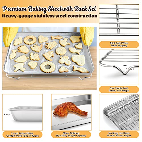 Cookie Sheet with Rack Set (17.7"x13")