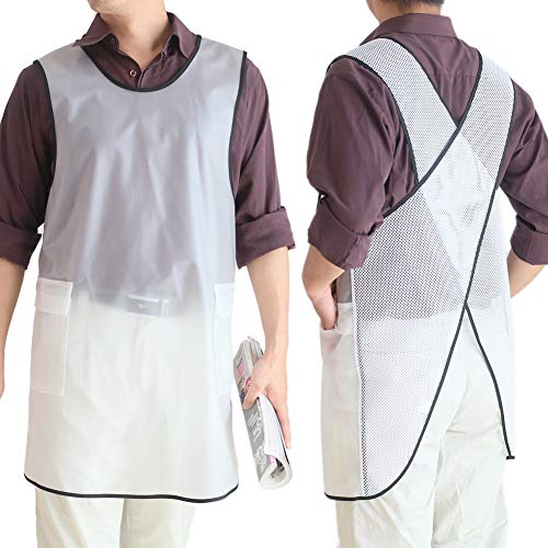 100% Waterproof Cross Back Apron With Pockets For Women Men Dishwashing