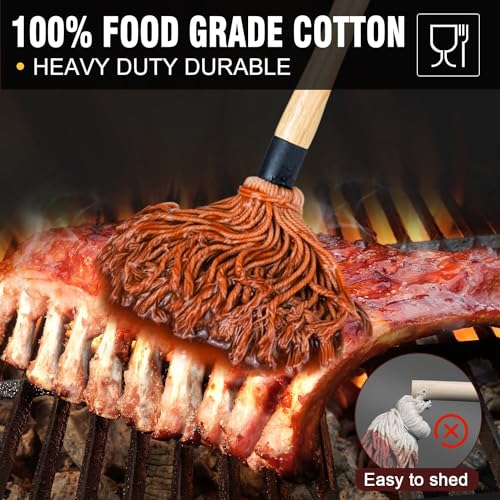 BBQ Mop Brushes for Sauce (BBQ Mop (2 Pieces) / Burlywood)